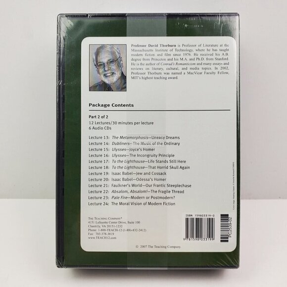 Great Courses Masterworks Early 20th Century Literature Audio CDs + Guidebook - Picture 2 of 6